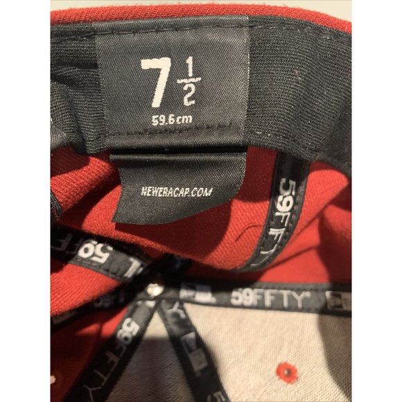 Arizona Diamondbacks MLB New Era 59FIFTY Size 7 1/2‎ Red Fitted Hat - Picture 9 of 12